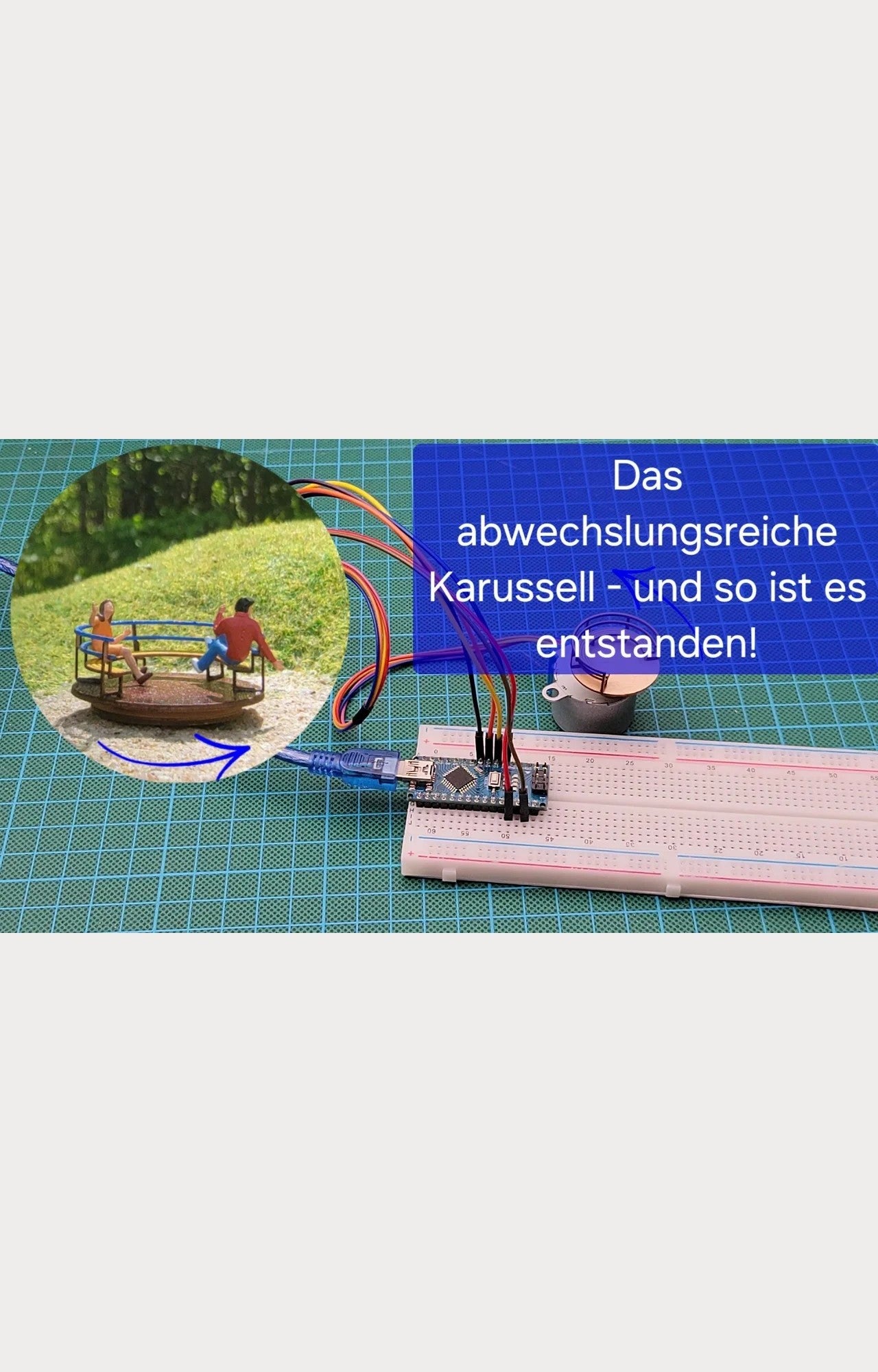 Modell H0 - Ein BewegtBauen Bausatz - mit Schrittmotor und Arduino gesteuert 