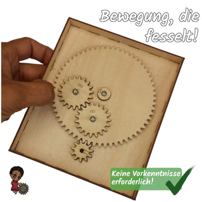 Ein Planetengetriebe, das Miniaturwelten zum Leben erweckt.