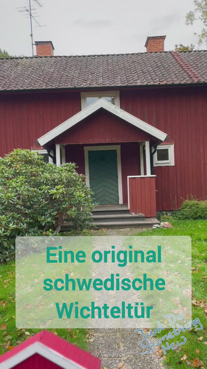 Die original schwedische Wichteltür - ganz individuell für Deinen Wichtel! - Ein Stück Schweden bei Dir zu Hause, Bausatz 1:32