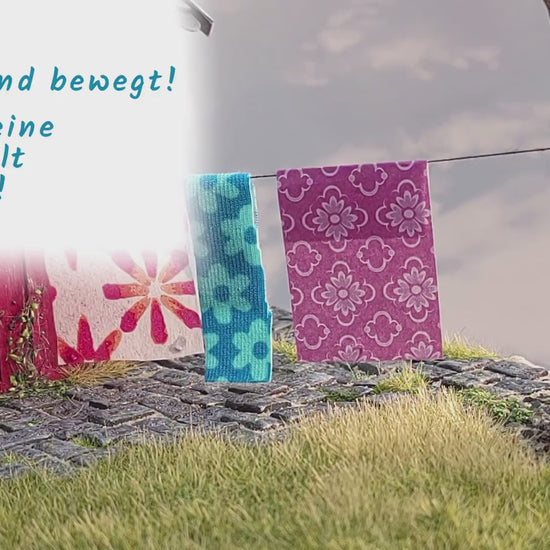 Vom Wind bewegt - Ein BewegtBauen Bausatz - Erwecke Deine Alltagszsene zum Leben! - Wäsche, die im Wind schwingt - sinple Technik mit fantastischem Effekt!